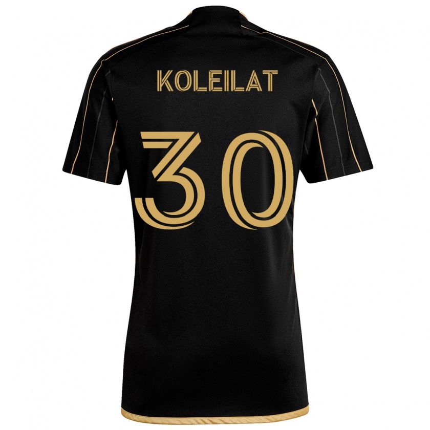 Kandiny Niño Camiseta Jassem Koleilat #30 Oro Negro 1ª Equipación 2024/25 La Camisa Chile