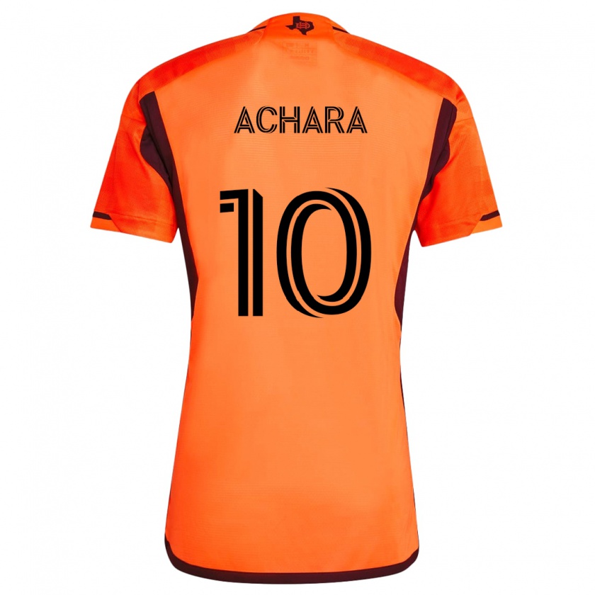 Kandiny Niño Camiseta Ifunanyachi Achara #10 Naranja Negro 1ª Equipación 2024/25 La Camisa Chile