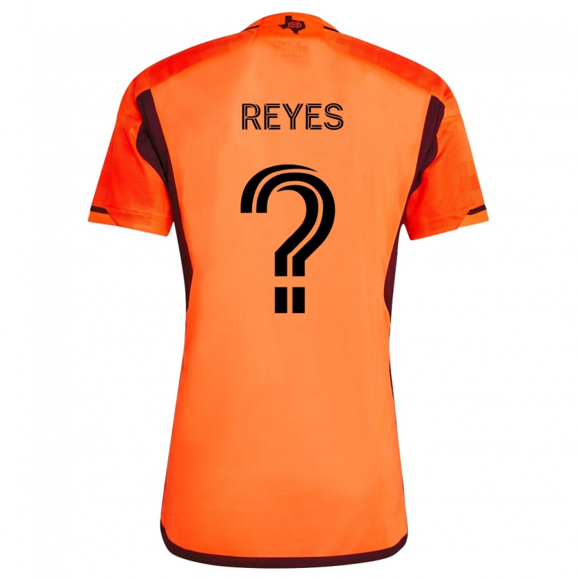 Kandiny Niño Camiseta Dylan Reyes #0 Naranja Negro 1ª Equipación 2024/25 La Camisa Chile