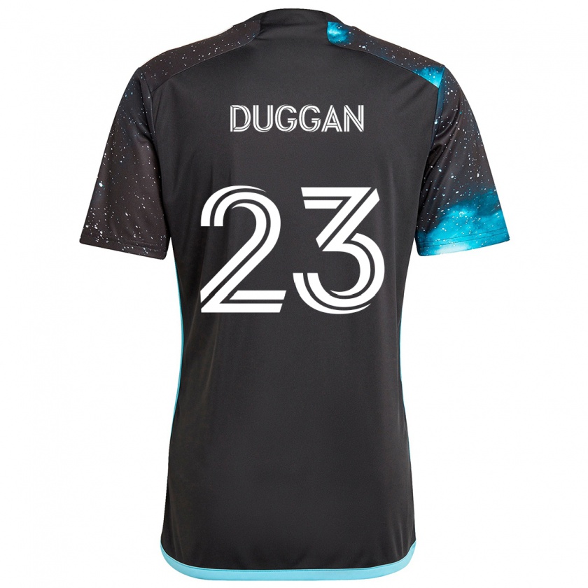 Kandiny Niño Camiseta Morris Duggan #23 Azul Negro 1ª Equipación 2024/25 La Camisa Chile