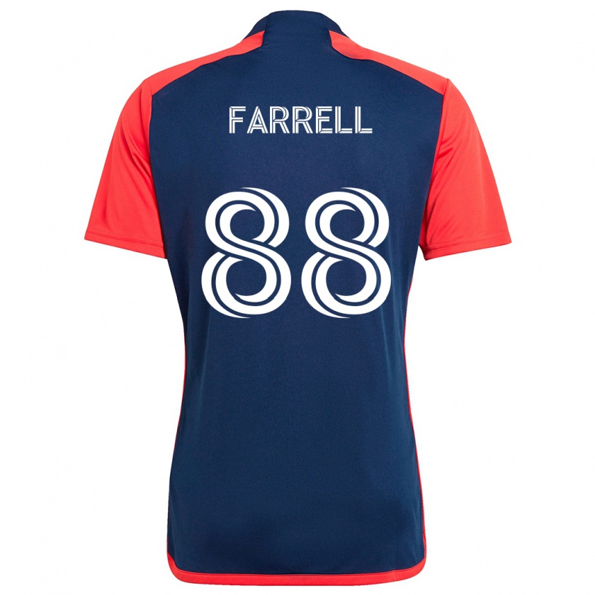 Kandiny Niño Camiseta Andrew Farrell #88 Azul Rojo 1ª Equipación 2024/25 La Camisa Chile