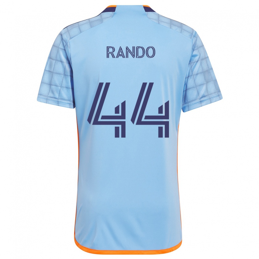 Kandiny Niño Camiseta Alex Rando #44 Azul Naranja 1ª Equipación 2024/25 La Camisa Chile