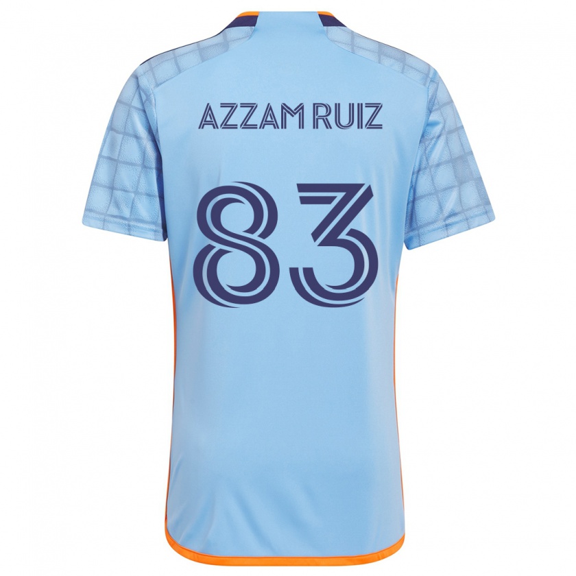 Kandiny Niño Camiseta Camil Azzam Ruiz #83 Azul Naranja 1ª Equipación 2024/25 La Camisa Chile