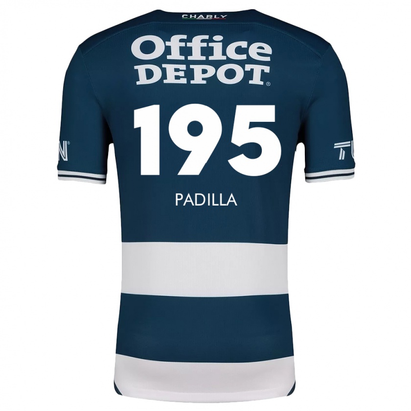 Kandiny Niño Camiseta Ángel Padilla #195 Azul Blanco 1ª Equipación 2024/25 La Camisa Chile