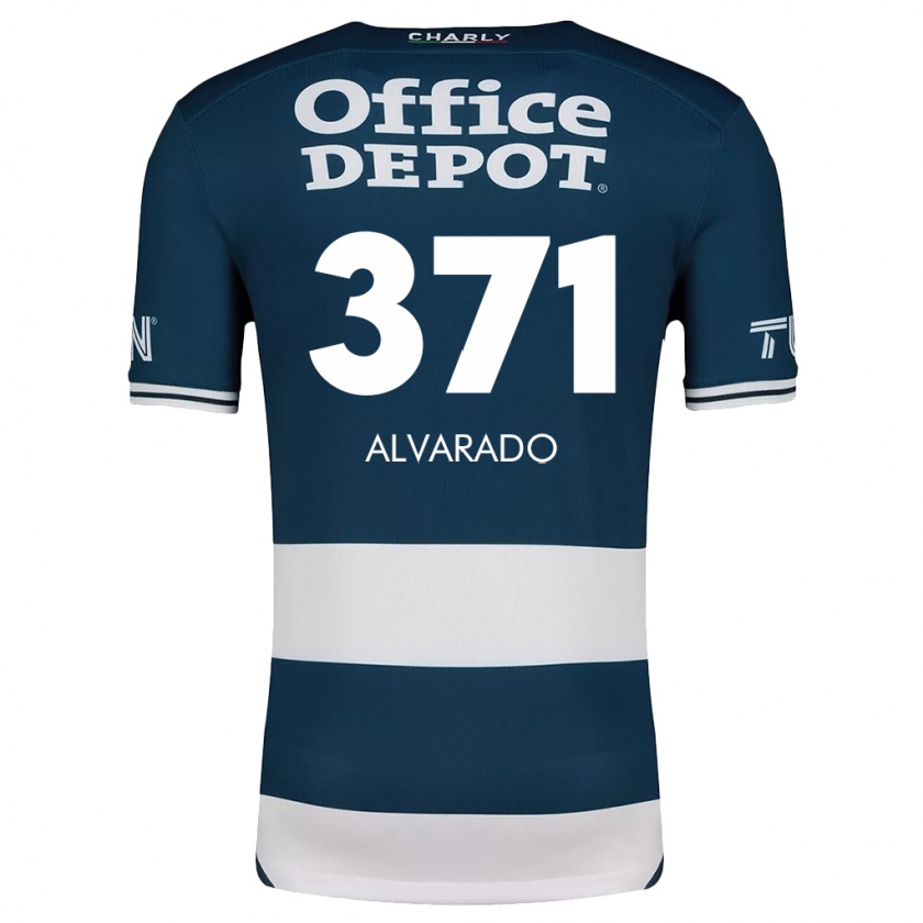 Kandiny Niño Camiseta Brandon Alvarado #371 Azul Blanco 1ª Equipación 2024/25 La Camisa Chile