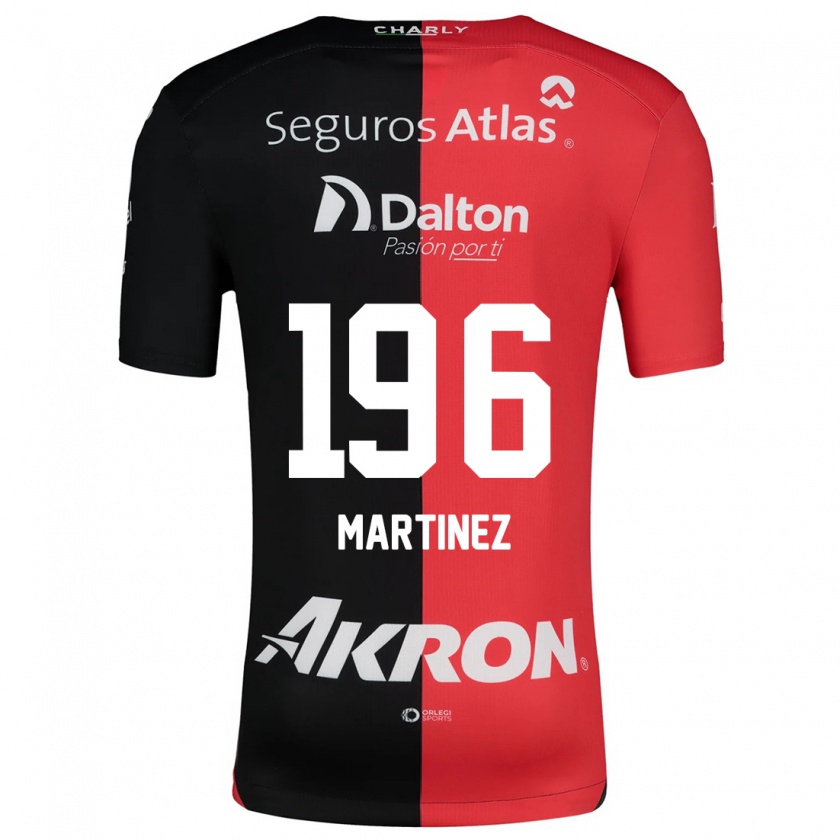 Kandiny Niño Camiseta Rafael Martínez #196 Negro Rojo 1ª Equipación 2024/25 La Camisa Chile