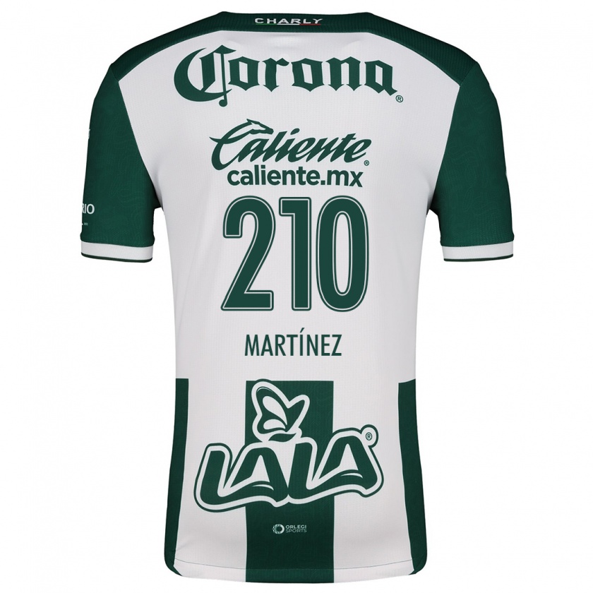 Kandiny Niño Camiseta André Martínez #210 Verde Blanco 1ª Equipación 2024/25 La Camisa Chile