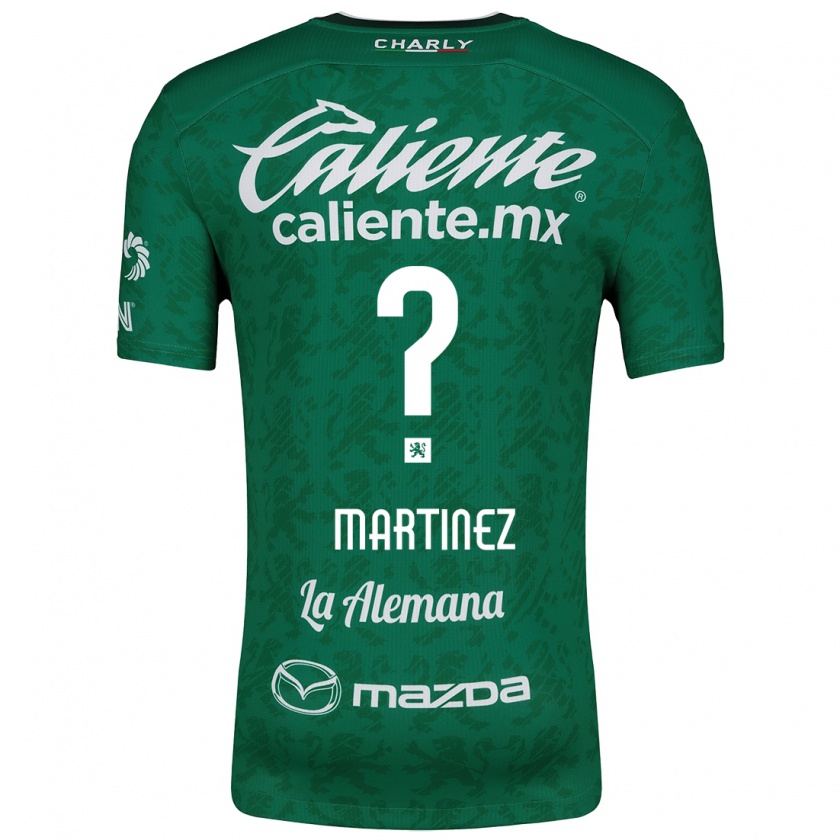 Kandiny Niño Camiseta Edson Martínez #0 Verde Blanco 1ª Equipación 2024/25 La Camisa Chile