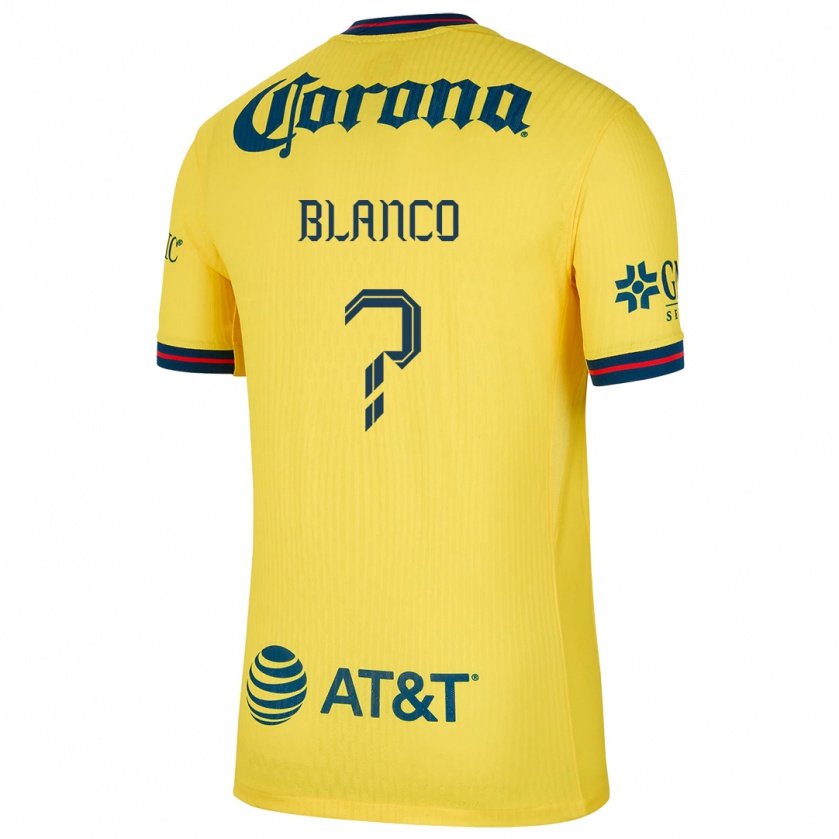 Kandiny Niño Camiseta Lionel Blanco #0 Amarillo Azul 1ª Equipación 2024/25 La Camisa Chile