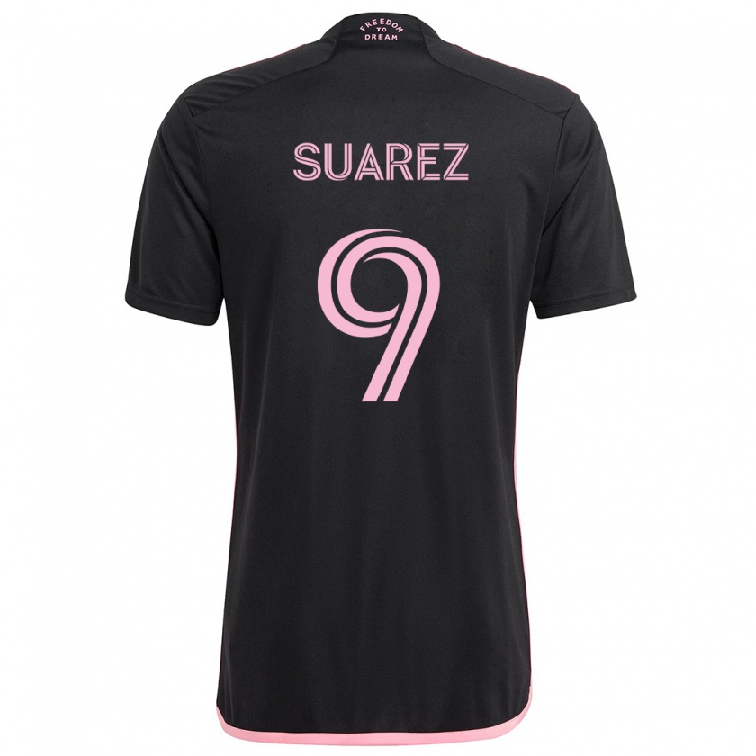 Kandiny Niño Camiseta Luis Suárez #9 Negro 2ª Equipación 2024/25 La Camisa Chile