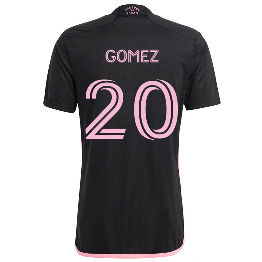 Kandiny Niño Camiseta Diego Gómez #20 Negro 2ª Equipación 2024/25 La Camisa Chile