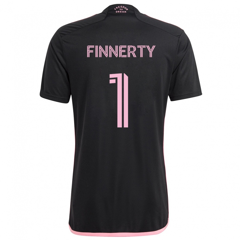 Kandiny Niño Camiseta Owen Finnerty #1 Negro 2ª Equipación 2024/25 La Camisa Chile