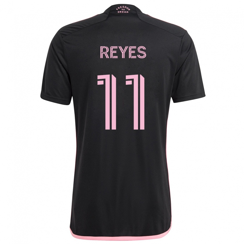 Kandiny Niño Camiseta Dairon Reyes #11 Negro 2ª Equipación 2024/25 La Camisa Chile