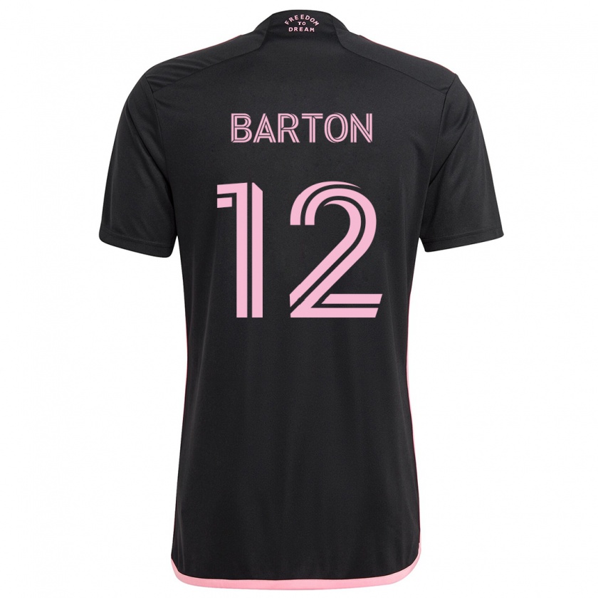 Kandiny Niño Camiseta Tye Barton #12 Negro 2ª Equipación 2024/25 La Camisa Chile