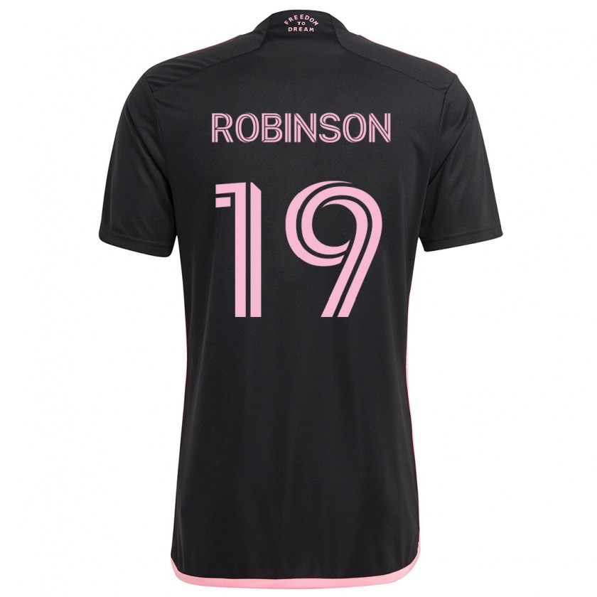 Kandiny Niño Camiseta Robbie Robinson #19 Negro 2ª Equipación 2024/25 La Camisa Chile