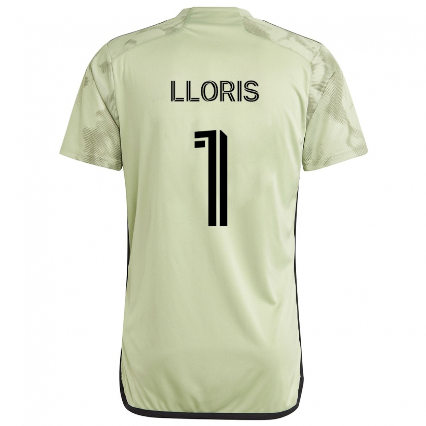 Kandiny Niño Camiseta Hugo Lloris #1 Verde Claro 2ª Equipación 2024/25 La Camisa Chile