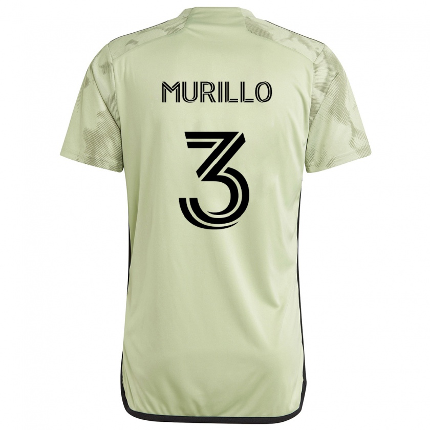 Kandiny Niño Camiseta Jesús Murillo #3 Verde Claro 2ª Equipación 2024/25 La Camisa Chile