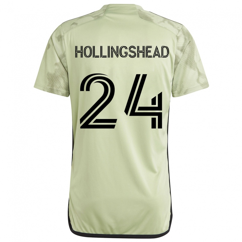 Kandiny Niño Camiseta Ryan Hollingshead #24 Verde Claro 2ª Equipación 2024/25 La Camisa Chile