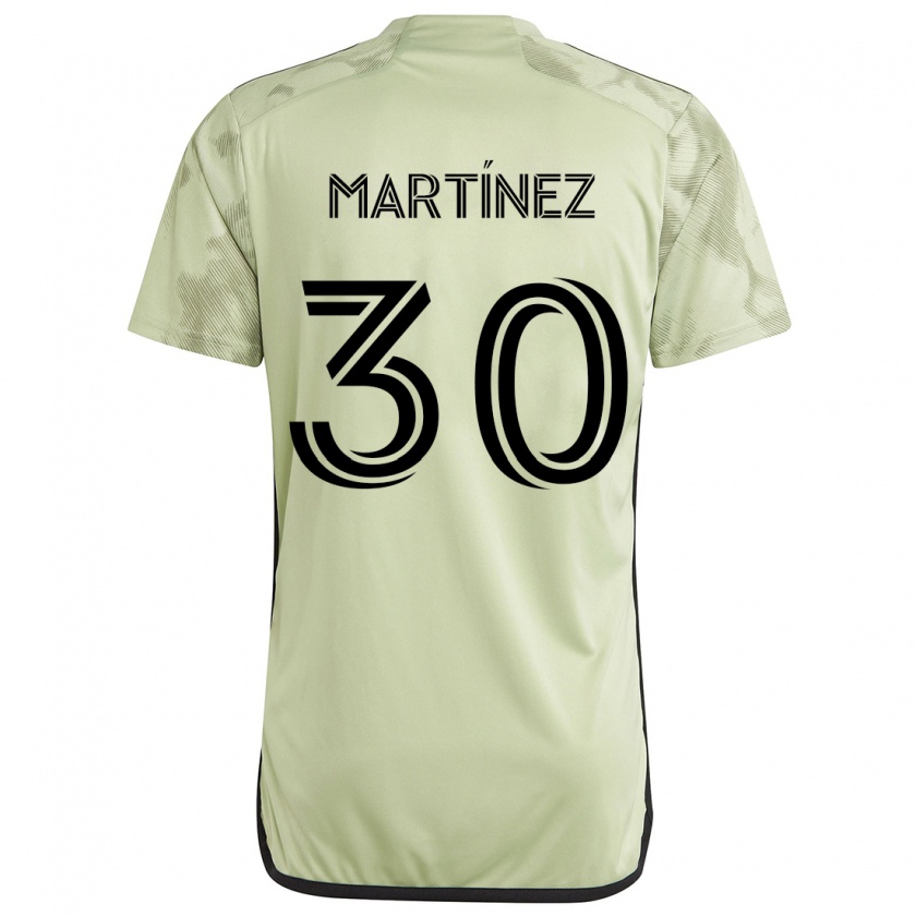 Kandiny Niño Camiseta David Martínez #30 Verde Claro 2ª Equipación 2024/25 La Camisa Chile