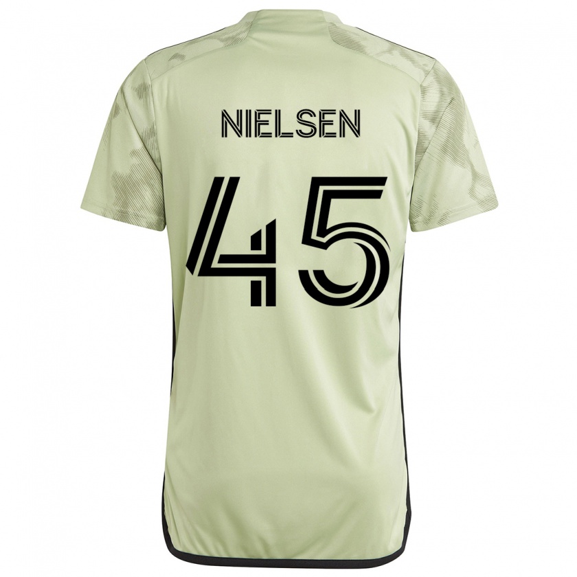 Kandiny Niño Camiseta Kenny Nielsen #45 Verde Claro 2ª Equipación 2024/25 La Camisa Chile