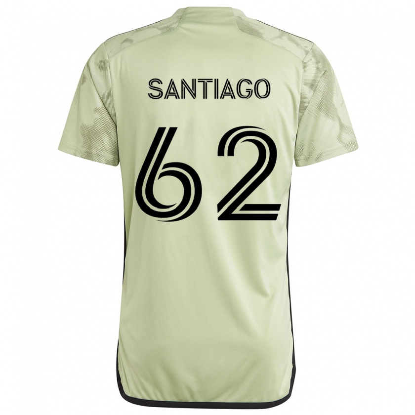 Kandiny Niño Camiseta Joshua Santiago #62 Verde Claro 2ª Equipación 2024/25 La Camisa Chile