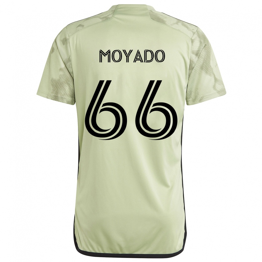 Kandiny Niño Camiseta Bryan Moyado #66 Verde Claro 2ª Equipación 2024/25 La Camisa Chile