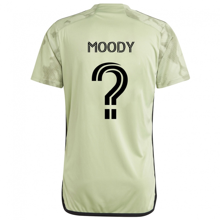 Kandiny Niño Camiseta Noah Moody #0 Verde Claro 2ª Equipación 2024/25 La Camisa Chile