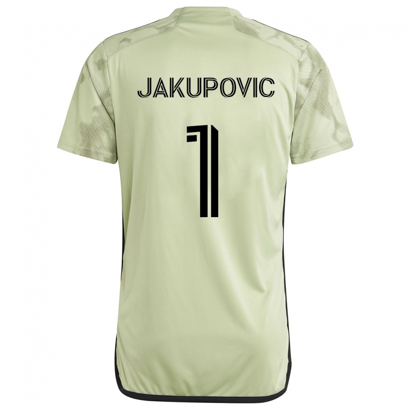 Kandiny Niño Camiseta Eldin Jakupović #1 Verde Claro 2ª Equipación 2024/25 La Camisa Chile