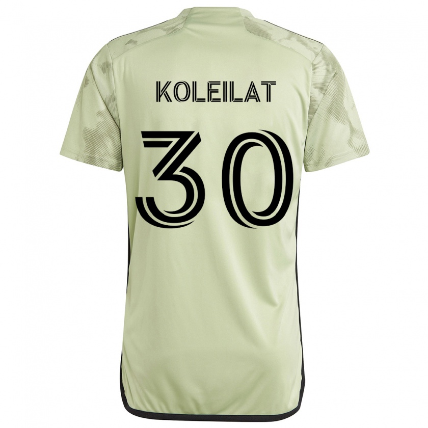 Kandiny Niño Camiseta Jassem Koleilat #30 Verde Claro 2ª Equipación 2024/25 La Camisa Chile