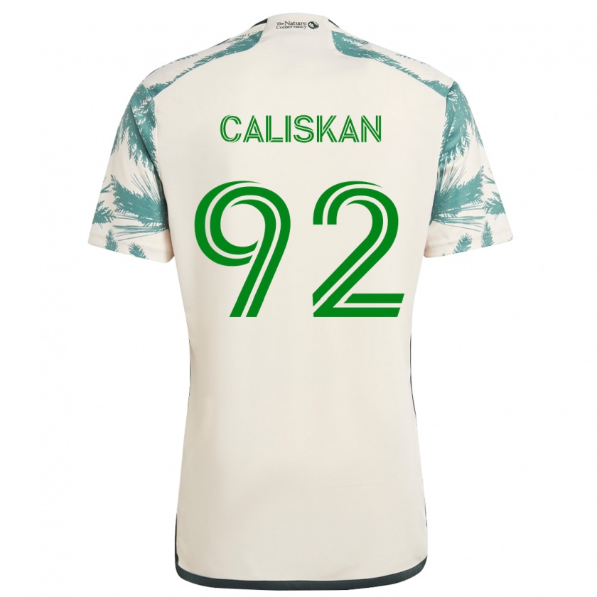 Kandiny Niño Camiseta Noel Caliskan #92 Beige Marrón 2ª Equipación 2024/25 La Camisa Chile