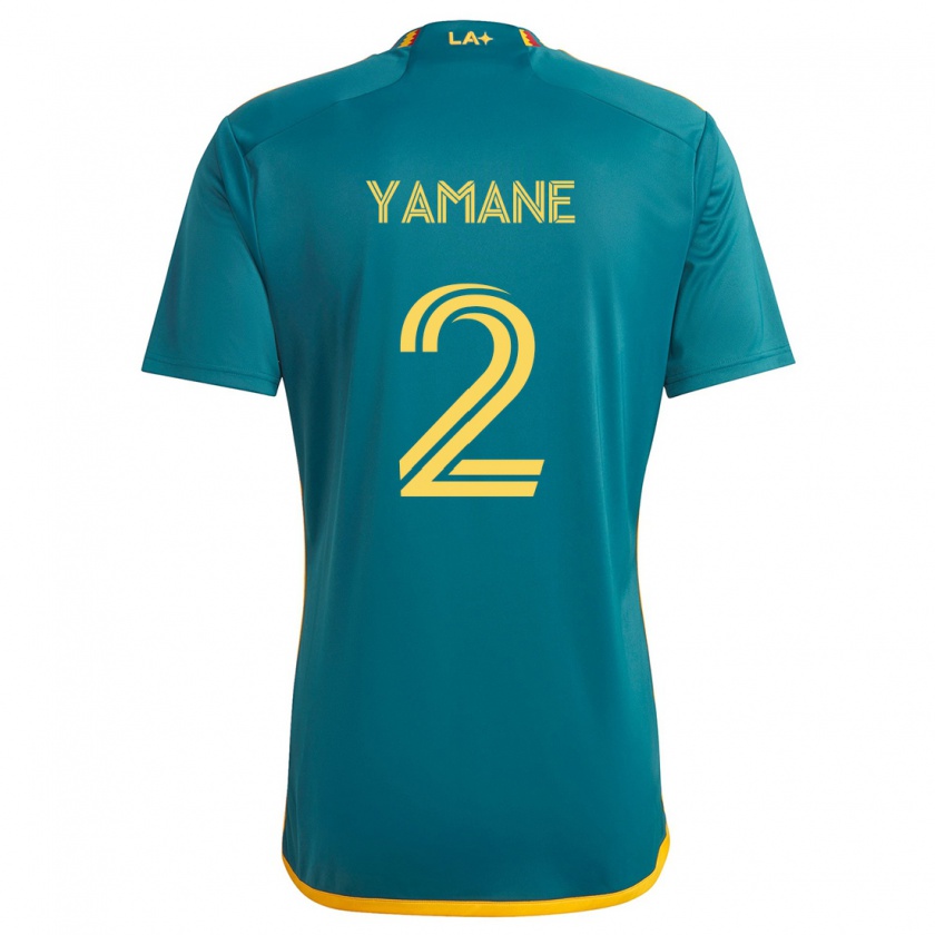 Kandiny Niño Camiseta Miki Yamane #2 Verde Amarillo 2ª Equipación 2024/25 La Camisa Chile