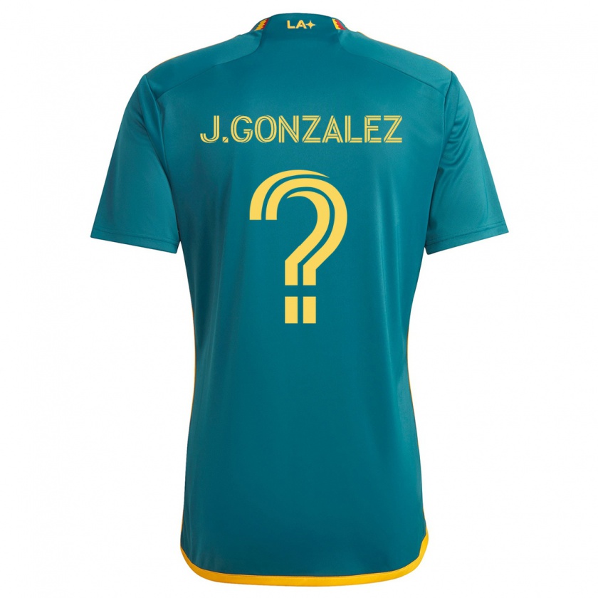 Kandiny Niño Camiseta Jesse Gonzalez #0 Verde Amarillo 2ª Equipación 2024/25 La Camisa Chile