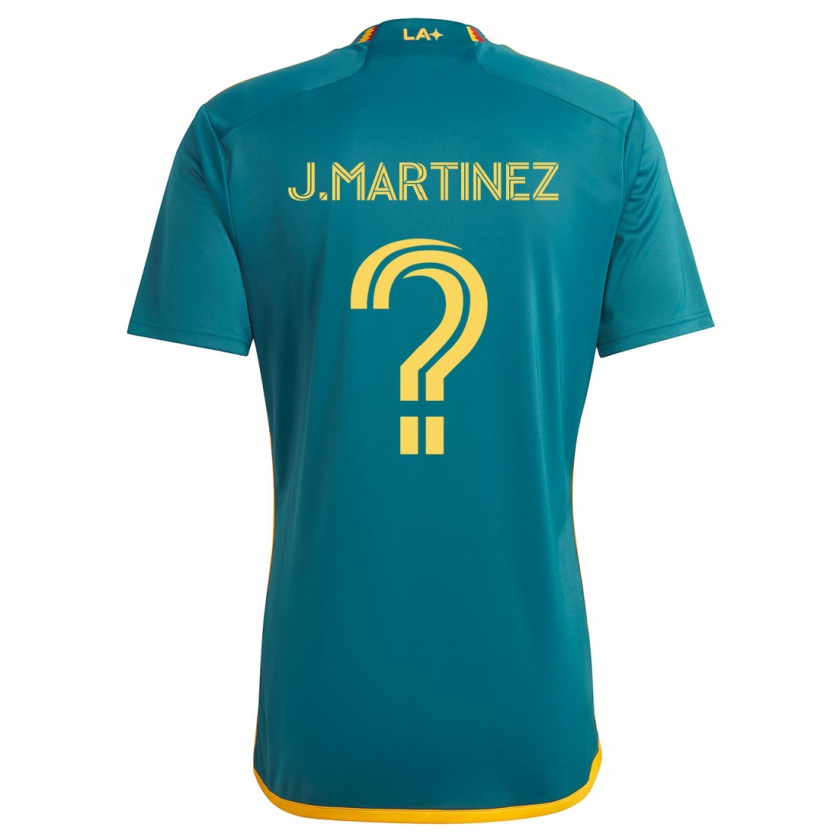 Kandiny Niño Camiseta Juan Martinez #0 Verde Amarillo 2ª Equipación 2024/25 La Camisa Chile