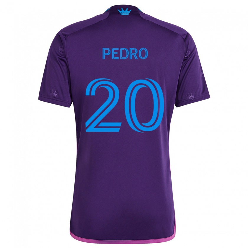 Kandiny Niño Camiseta João Pedro #20 Azul Morado 2ª Equipación 2024/25 La Camisa Chile