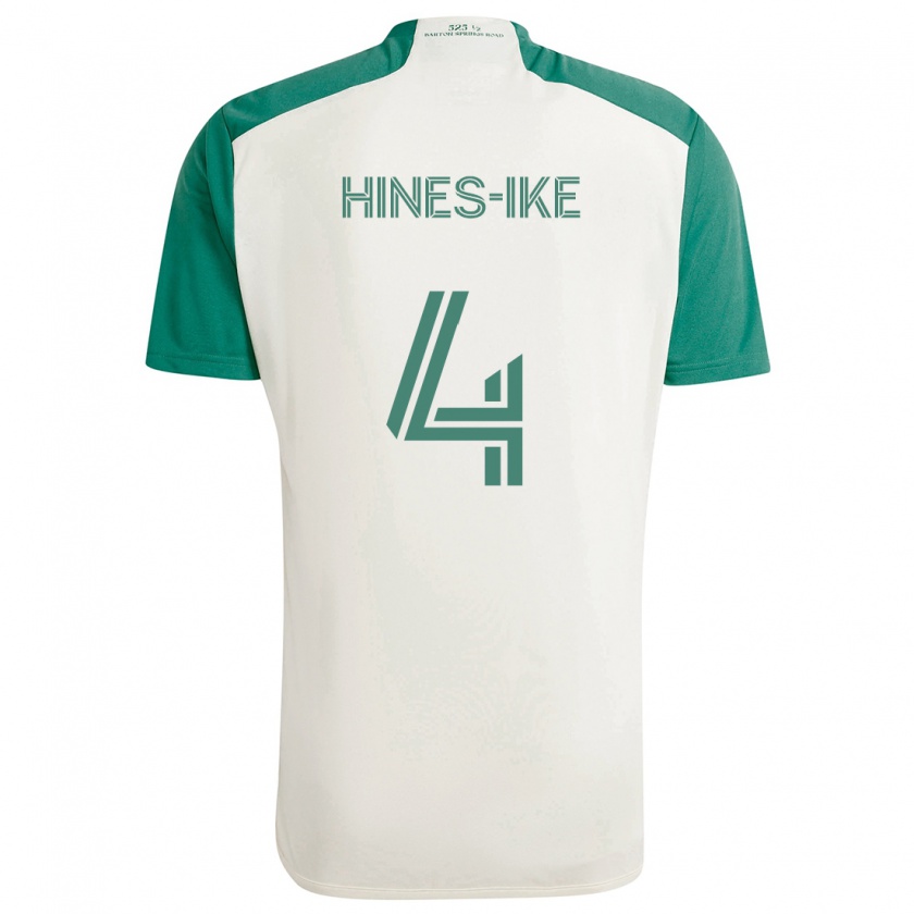 Kandiny Niño Camiseta Brendan Hines-Ike #4 Colores Tostados Verde 2ª Equipación 2024/25 La Camisa Chile