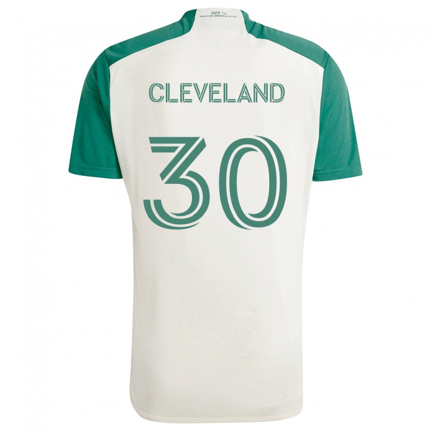 Kandiny Niño Camiseta Stefan Cleveland #30 Colores Tostados Verde 2ª Equipación 2024/25 La Camisa Chile