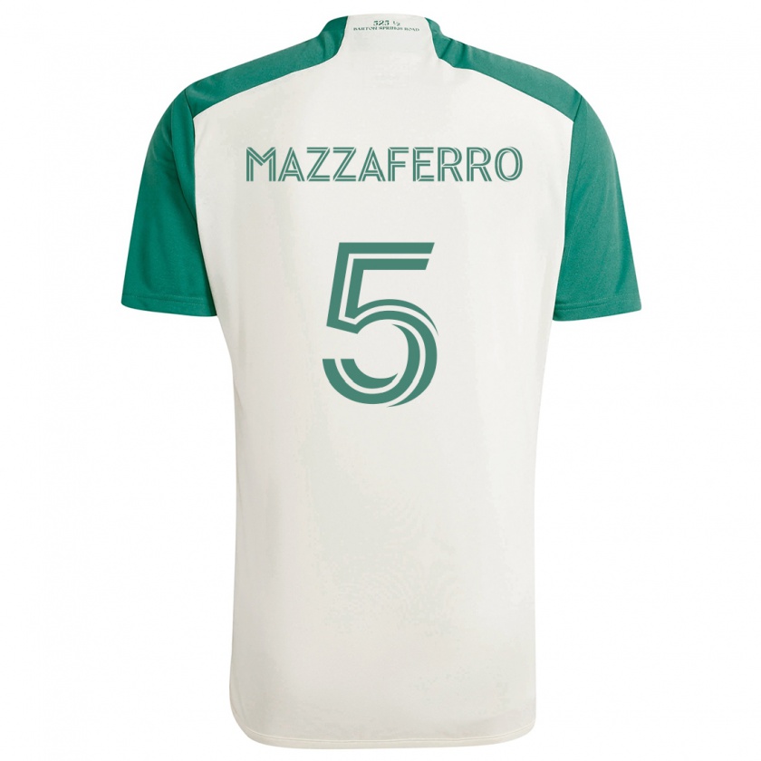 Kandiny Niño Camiseta Salvatore Mazzaferro #5 Colores Tostados Verde 2ª Equipación 2024/25 La Camisa Chile