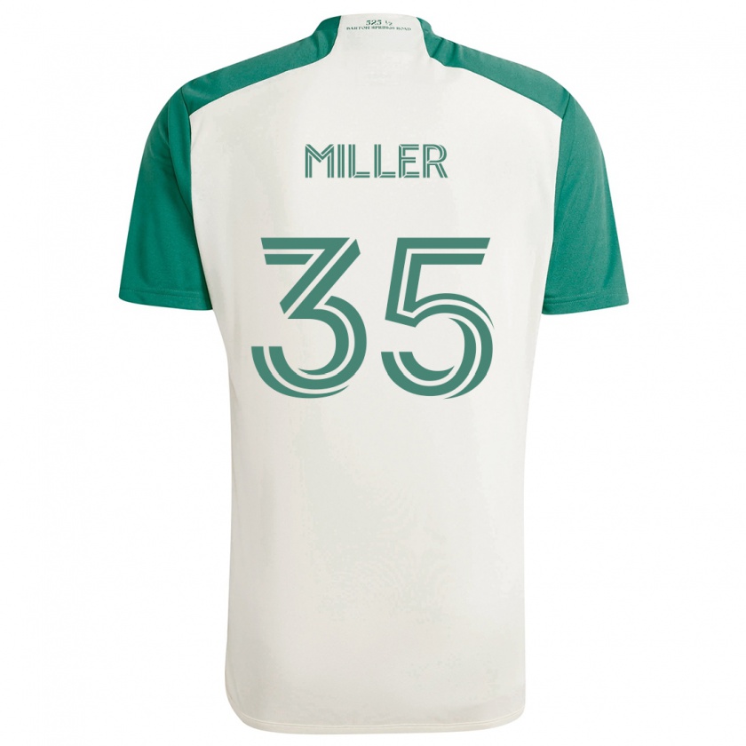 Kandiny Niño Camiseta Mason Miller #35 Colores Tostados Verde 2ª Equipación 2024/25 La Camisa Chile