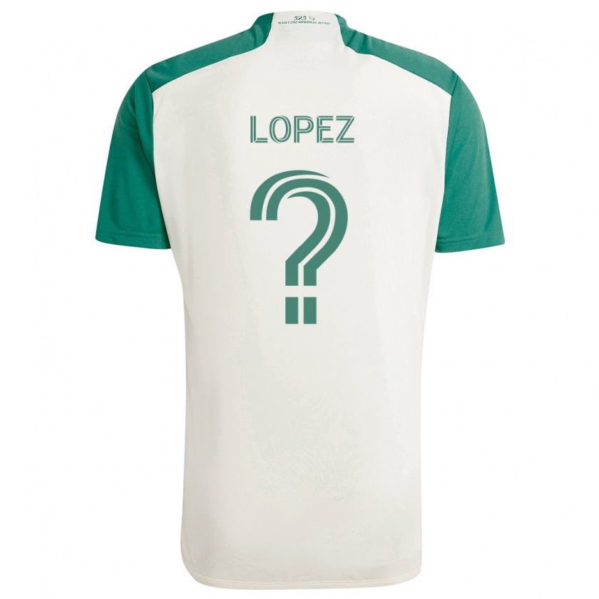 Kandiny Niño Camiseta Eric López #0 Colores Tostados Verde 2ª Equipación 2024/25 La Camisa Chile