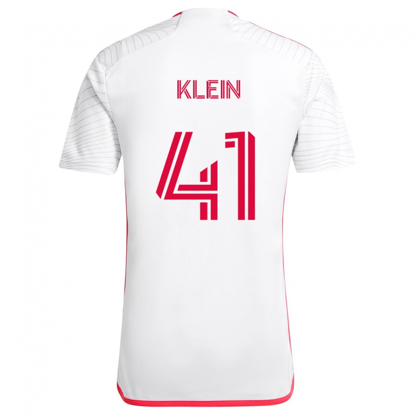 Kandiny Niño Camiseta Johnny Klein #41 Blanco Rojo 2ª Equipación 2024/25 La Camisa Chile