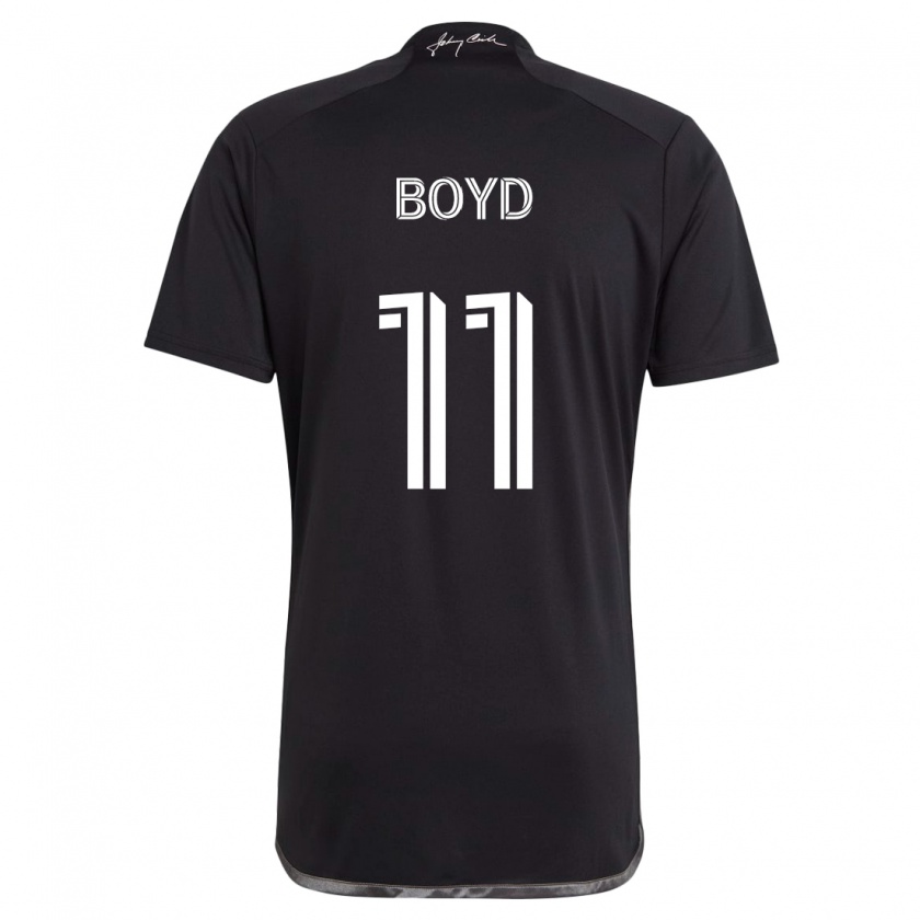 Kandiny Niño Camiseta Tyler Boyd #11 Negro 2ª Equipación 2024/25 La Camisa Chile