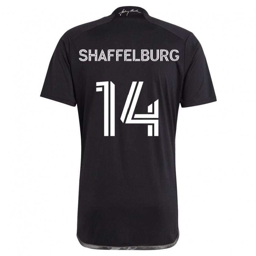 Kandiny Niño Camiseta Jacob Shaffelburg #14 Negro 2ª Equipación 2024/25 La Camisa Chile