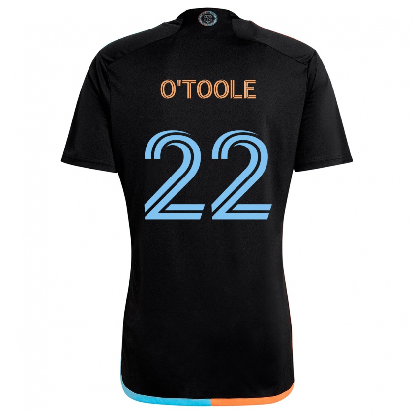 Kandiny Niño Camiseta Kevin O'toole #22 Negro Naranja Azul 2ª Equipación 2024/25 La Camisa Chile