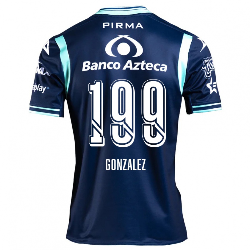 Kandiny Niño Camiseta Samuel González #199 Azul Marino 2ª Equipación 2024/25 La Camisa Chile