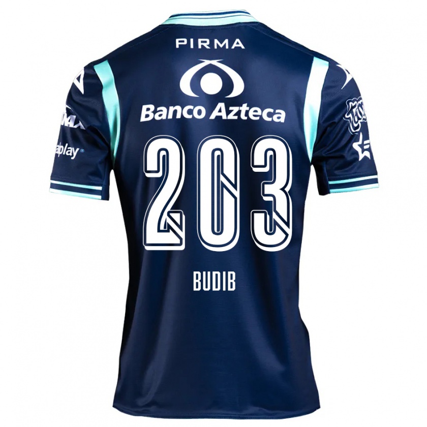 Kandiny Niño Camiseta Pedro Budib #203 Azul Marino 2ª Equipación 2024/25 La Camisa Chile