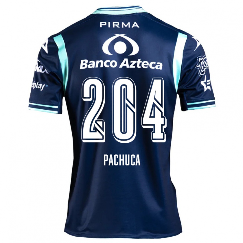 Kandiny Niño Camiseta José Pachuca #204 Azul Marino 2ª Equipación 2024/25 La Camisa Chile