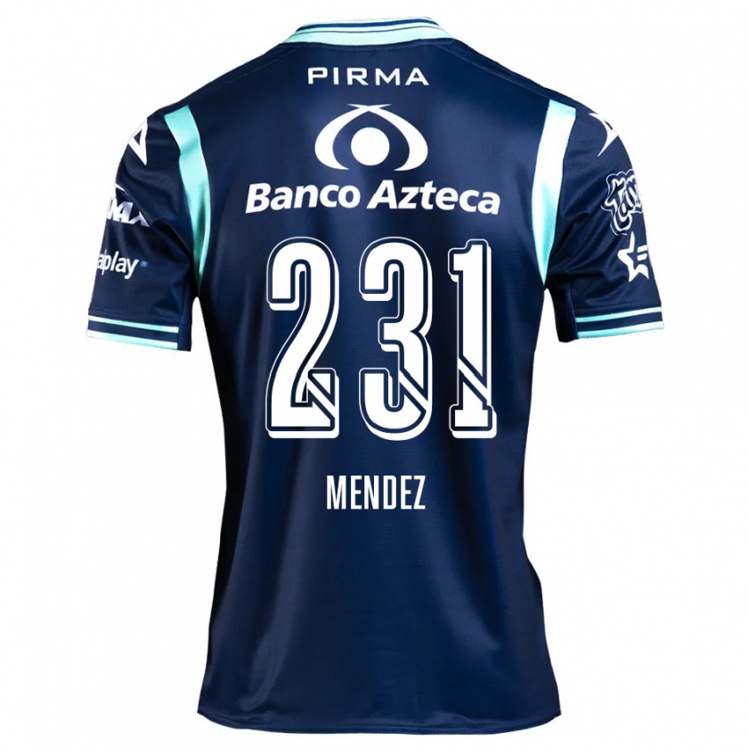 Kandiny Niño Camiseta Alejandro Méndez #231 Azul Marino 2ª Equipación 2024/25 La Camisa Chile