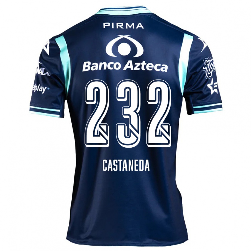 Kandiny Niño Camiseta Ángel Castañeda #232 Azul Marino 2ª Equipación 2024/25 La Camisa Chile