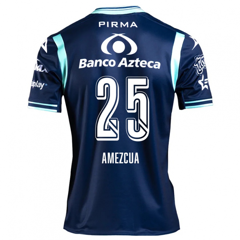 Kandiny Niño Camiseta Mariana Amezcua #25 Azul Marino 2ª Equipación 2024/25 La Camisa Chile