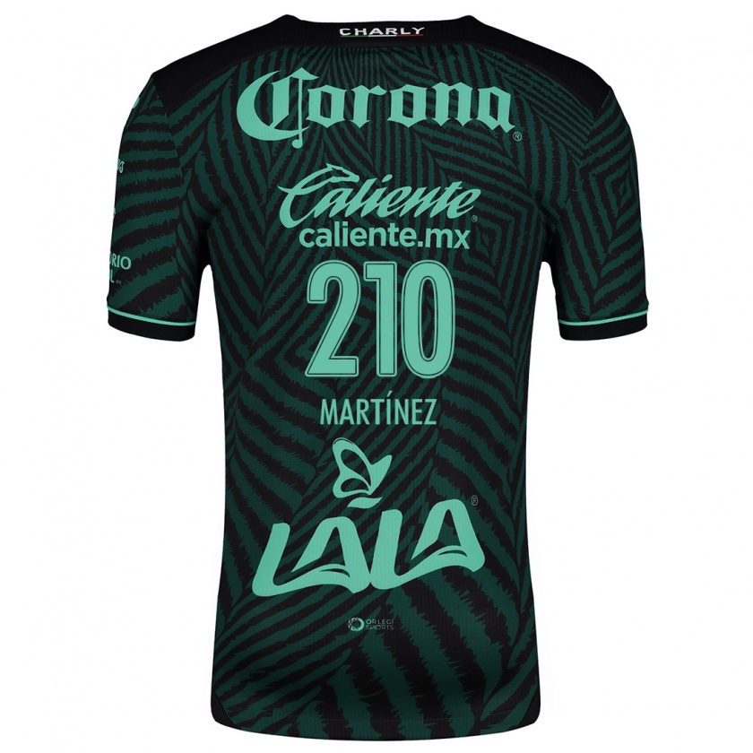 Kandiny Niño Camiseta André Martínez #210 Verde Negro 2ª Equipación 2024/25 La Camisa Chile